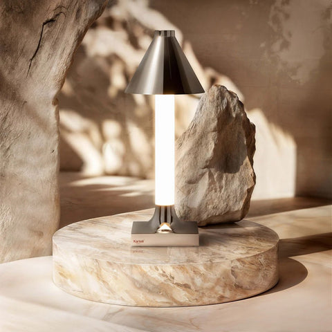 Kartell Silber Good Night Lampendiffusor, poliertes Chrom, 95625/XX