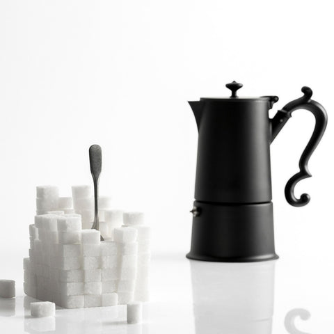 CAFFETTIERA 4 TAZZE LADY ANNE ART. LA21304B KNINDUSTRIE BLACK