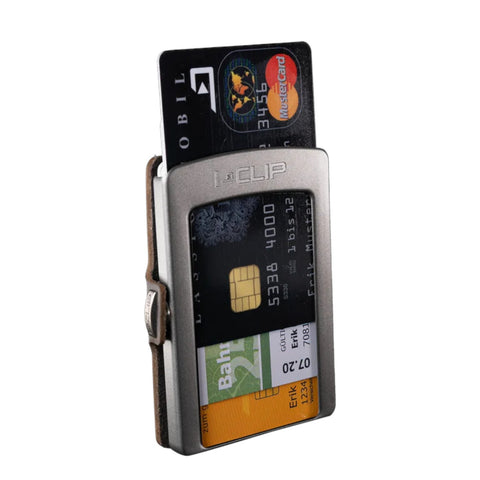 PORTAFOGLIO ORIGINAL SILVER FREQUENT TRAVELLER BLACK I-CLIP