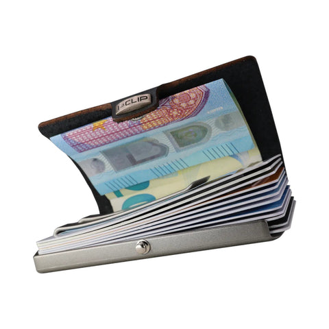 PORTAFOGLIO ORIGINAL SILVER FREQUENT TRAVELLER RED I-CLIP