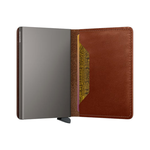 PORTAFOGLIO SLIMWALLET TEXANO SADDLE SECRID