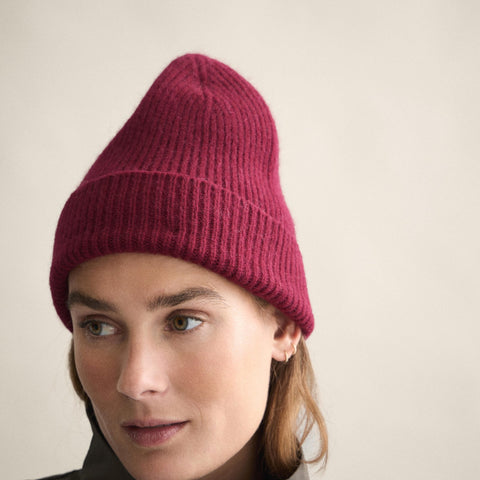 BERRETTO IN LANA ONE SIZE ART. BEA-018 LE BONNET BEANIE WINE