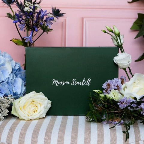 PORTAGIOIE DENISE VELLUTO ART. SCAR-DENIS2-VBLM BLU SCURO MAISON SCARLETT