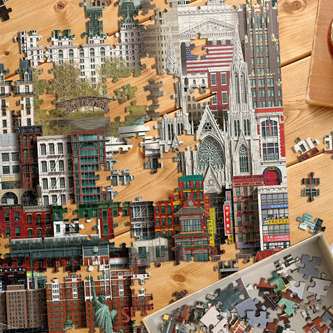 PUZZLE JIGSAW NEW YORK ART. MS0605 1000 PEZZI MARTIN SCHWARTZ