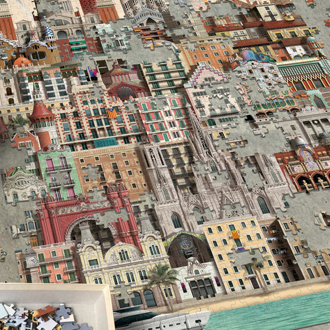 PUZZLE JIGSAW BARCELONA ART. MS0607 1000 PEZZI MARTIN SCHWARTZ