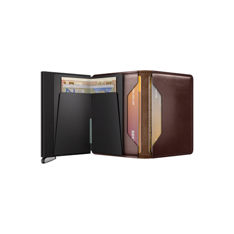 PORTAFOGLIO PREMIUM SLIMWALLET DUSK DARK BROWN SECRID