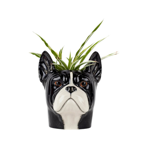PORTAPENNE FRENCH BULLDOG PENCIL POT B/W ART. 1995/B/W QUAIL DESIGNS