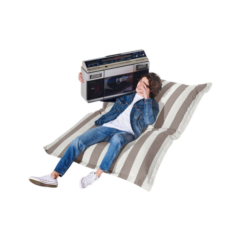 POLTRONA SACCO ORIGINAL OUTDOOR 106915 STRIPE CACAO FATBOY