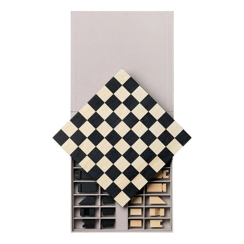 SCHACH HOLZ SCHACH DAS FUNKTIONALISTISCHE KUNSTSTÜCK. PW00840 PRINTWORKS