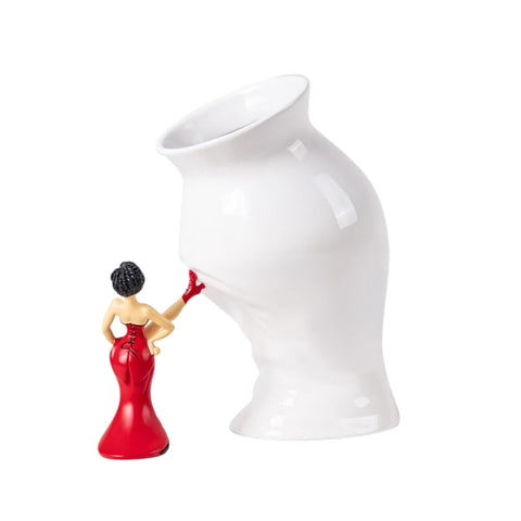 Vase mit Harzstatue „Circus Lucy“, 28 x 17,5 x 28,5 cm, Seletti, Art. 09927