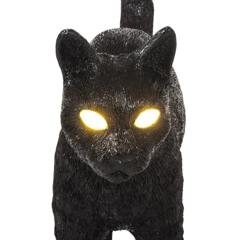 JOBBY THE CAT HARZLAMPE CM 46X12 H 52 15041 SELETTI SCHWARZ