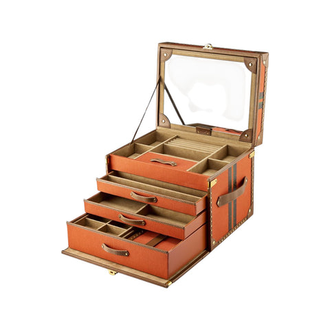 IDA TRUNK JEWELLERY BOX 190039 WOLF 1834 ORANGE