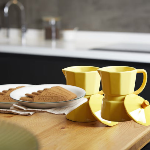 TAZZA MUG MOKA 350ML CERAMICA ART. 28045 GIALLO BALVI