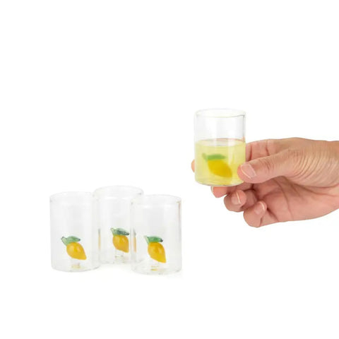 SET 4 BICCHIERINI DA SHOT LEMON 28196 GIALLO BALVI