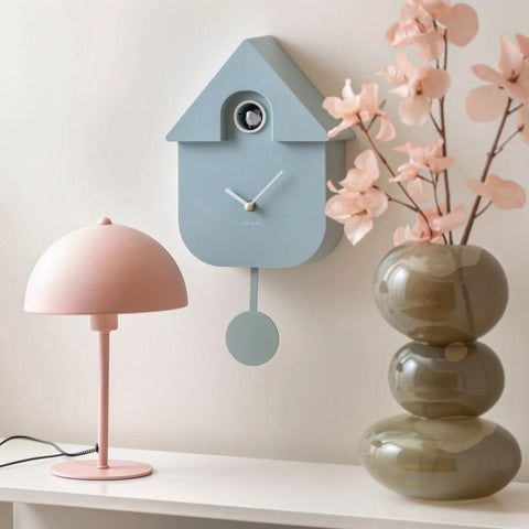 WANDUHR WALL CLOCK MODERN CUCKOO ABS KA5768LB HELLBLAU KARLSSON