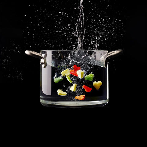 PENTOLA VETRO CM 24 KNPRO THE GLASS POT ART. KP10124 KNINDUSTRIE