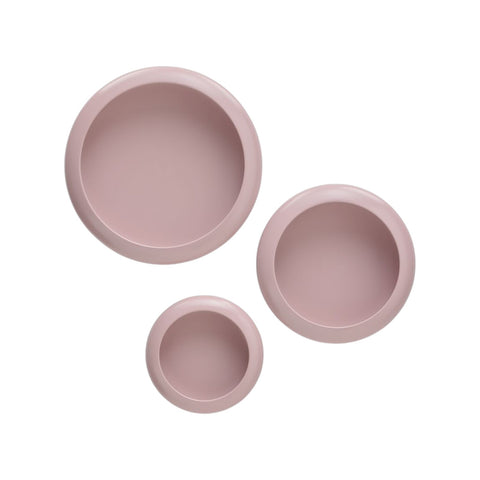 SET 3 LAMPADE DA PARETE OLOHA TRIO 107334 SOFT PINK FATBOY