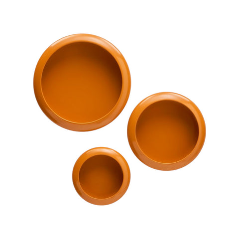 SET 3 LAMPADE DA PARETE OLOHA TRIO 107335 ARANCIO FATBOY