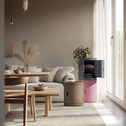 COMODINO TRONCO 78001DG DOVE GREY QEEBOO