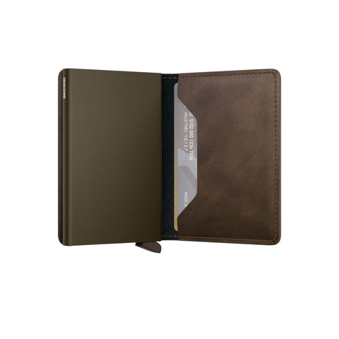 PORTAFOGLIO SLIMWALLET VINTAGE OAK SV-OAK BROWN SECRID
