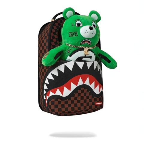 ZAINO BEAR POUCH 2IN1 910B8856NSZ GREEN SPRAYGROND