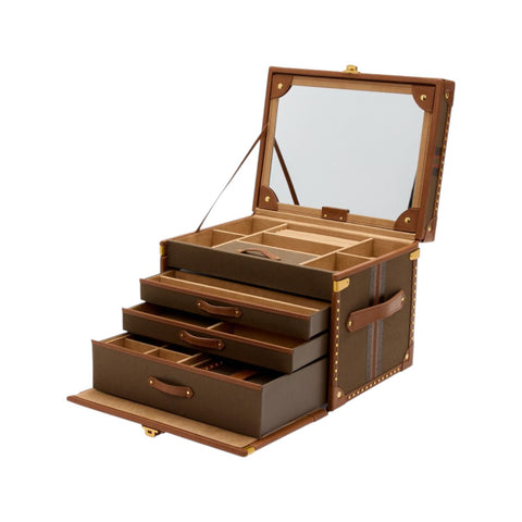 IDA TRUNK JEWELLERY BOX 190041 WOLF 1834 KHAKI