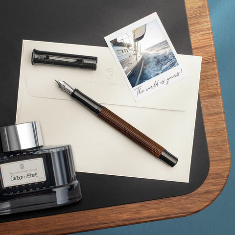 STILOGRAFICA CLASSIC IN LEGNO MACASSAR M ART. 145740 FABER CASTELL