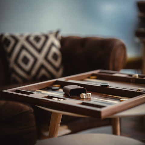 GIOCO BACKGAMMON YORK NOCE 82/YO ART. 804509 DAL NEGRO