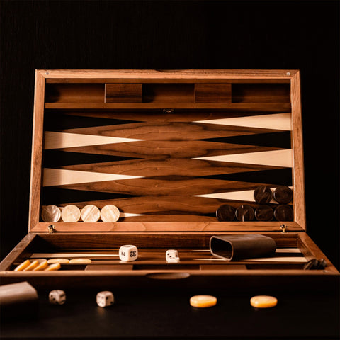 GIOCO BACKGAMMON DETROIT NOCE 82/DE ART. 804614 DAL NEGRO