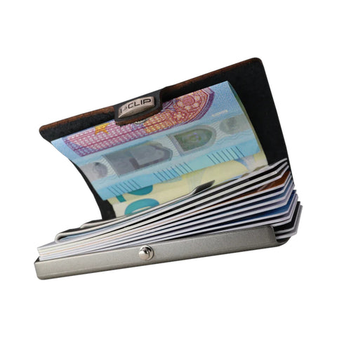 PORTAFOGLIO ORIGINAL SILVER FREQUENT TRAVELLER BLACK I-CLIP