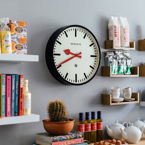 OROLOGIO WALL CLOCK PUTNEY PUT390K BLACK NEWGATE