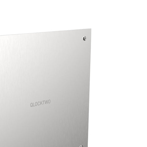 QLOCKTWO SILBERNER UHRENSTÄNDER