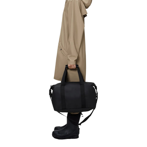 HILO WEEKEND BAG SMALL W3 BLACK GRAIN ART. 14220 RAINS BLACK
