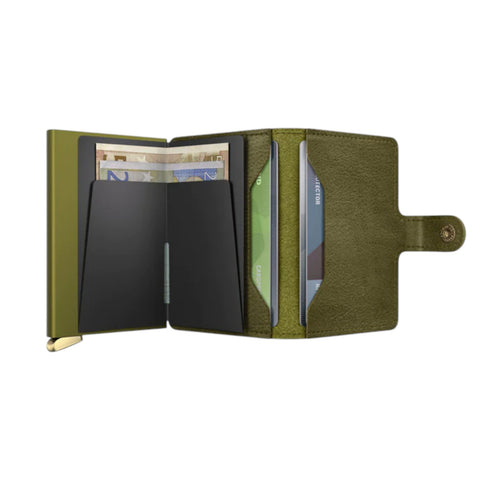 PORTAFOGLIO PREMIUM MINIWALLET BASCO MBC-OLIVE SECRID