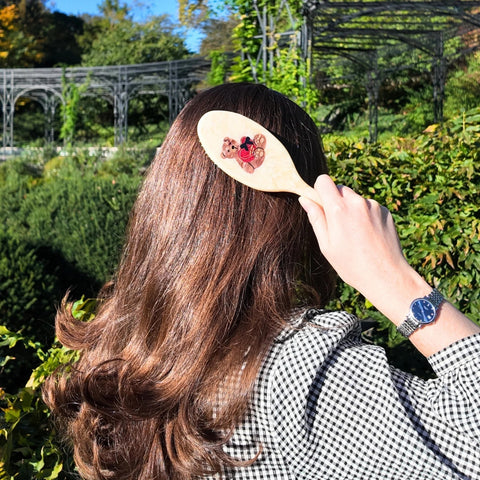 SPAZZOLA HANDPAINTED LOVE TEDDY SOLAR ECLIPSE
