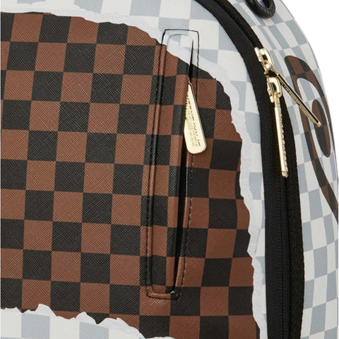 ZAINO CREAM BROWN TEAR CHECK ART. 910B8290NSZ SPRAYGROUND