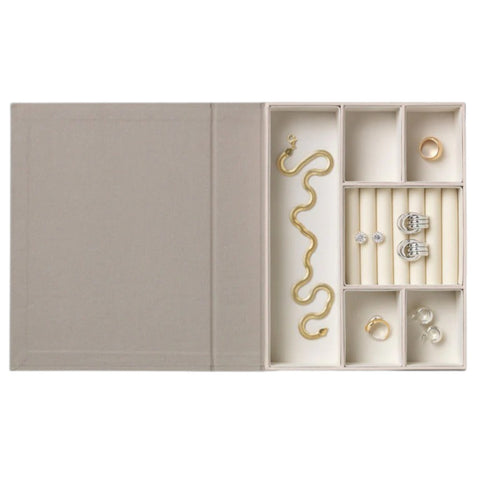 PORTAGIOIE JEWELRY BOX GILDED LARGE PW00812 BEIGE PRINTWORKS