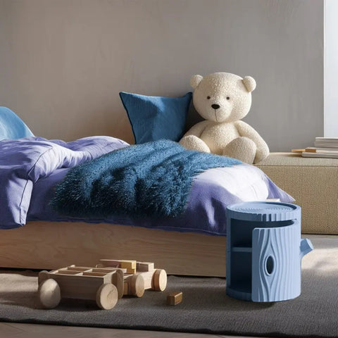 COMODINO TRONCO 78001BU-AV BLUE AVIO QEEBOO