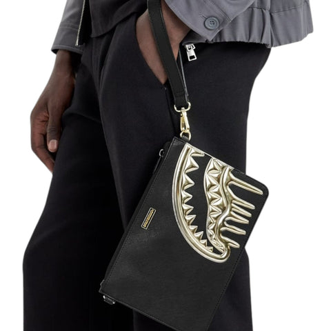 BORSELLO GOLD AND DANGEROUS CLUTCH ART. 910B8271NSZ SPRAYGROUND