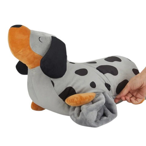 COPERTA E CUSCINO TECKEL GRIGIO ART. 28368 BALVI