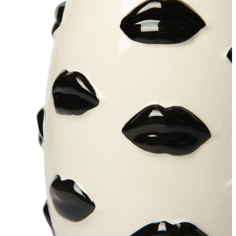 VASO MOUTH BLACK 22 CM ART. VASE22-1209 BLOGO