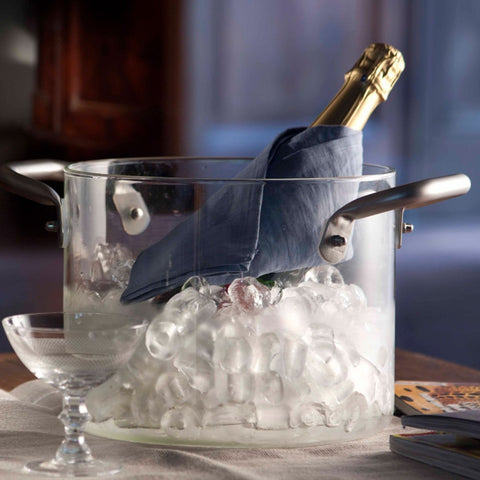 PENTOLA VETRO CM 24 KNPRO THE GLASS POT ART. KP10124 KNINDUSTRIE