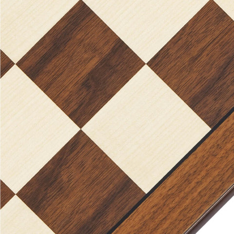 SCHACHBRETT NUSSBAUM AHORN 52 CM ABGERUNDETER RAND 804555 WOOD DAL NEGRO