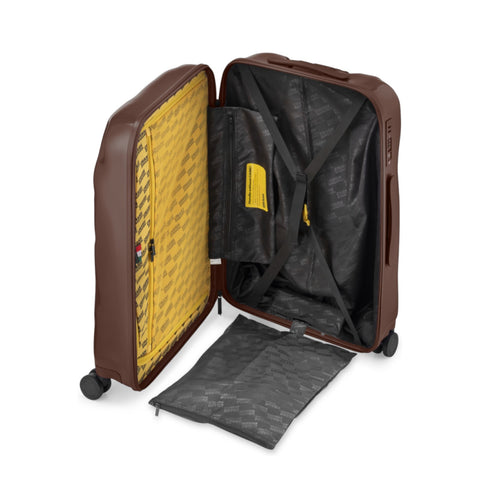 TROLLEY CRASH BAGGAGE LARGE TONE ON TONE CB193 CHOCOLATE