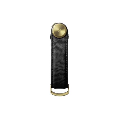 PORTACHIAVI PRO SAFFIANO LEATHER LIQUORICE KPR1-LIQ-113 ORBITKEY BLACK