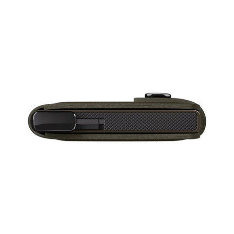 PORTAFOGLIO MINIWALLET EMBOSSED LINES MEI-CEDER+ GREEN SECRID