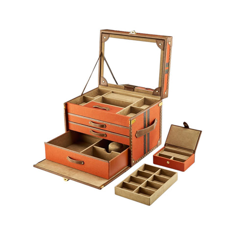 IDA TRUNK JEWELLERY BOX 190039 WOLF 1834 ORANGE