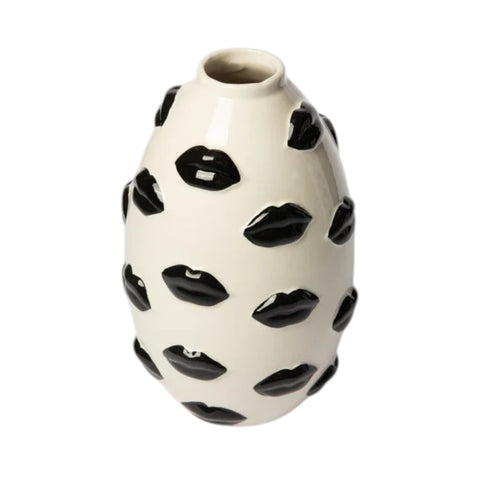 VASO MOUTH BLACK 22 CM ART. VASE22-1209 BLOGO