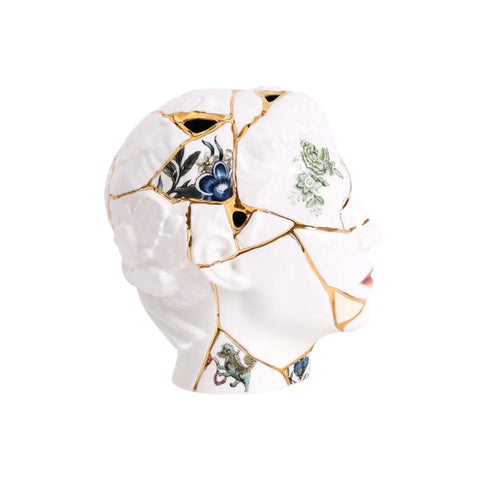 VASO IN PORCELLANA KINTSUGI HEAD HIM 09947 SELETTI