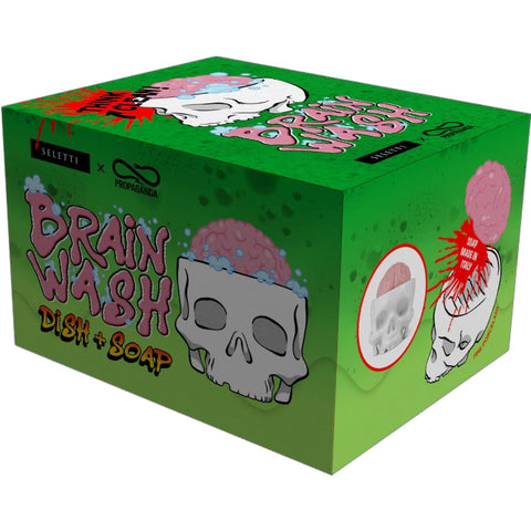 SELETTI BRAINWASH WEISSE PORZELLAN-SEIFENSCHALE 13501H